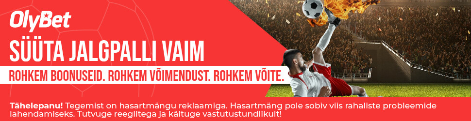 Olybet kasiino ja spordi tervitusboonused