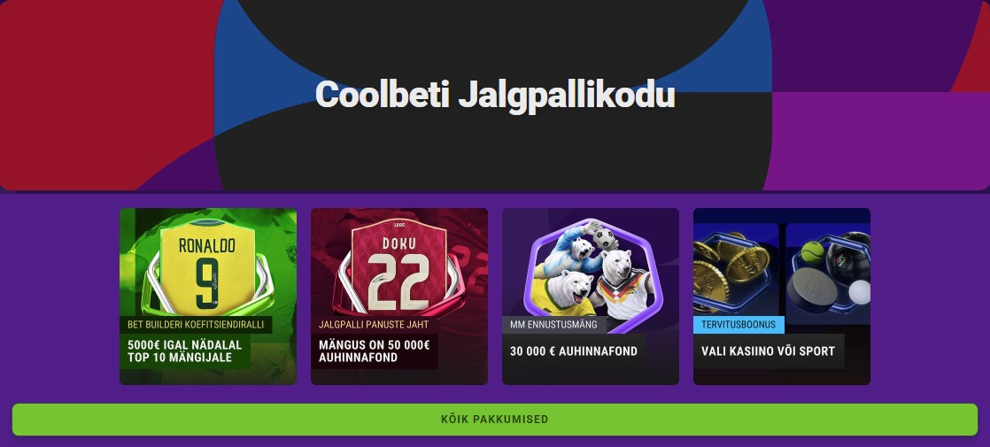 Coolbeti MM pakkumised