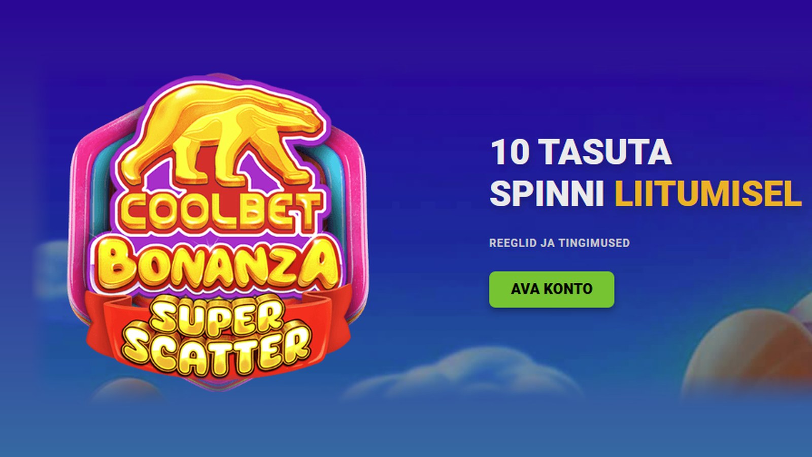 10 tasuta spinni ilma sissemakseta Coolbetis